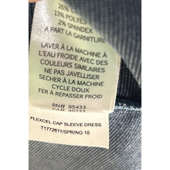 NWT Toad & Co Eco Tomboy Dress Small Inky Teal Cap Sleeve Pockets - Picture 12 of 12